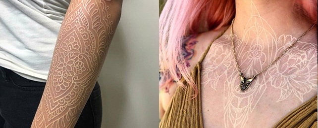 Top 110 Best White Ink Tattoos For Women – Rare Subtle Body Art