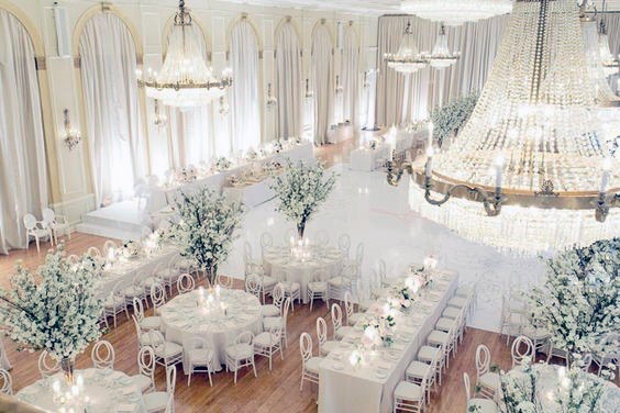 White Lights Galore Wedding Hall Decorations