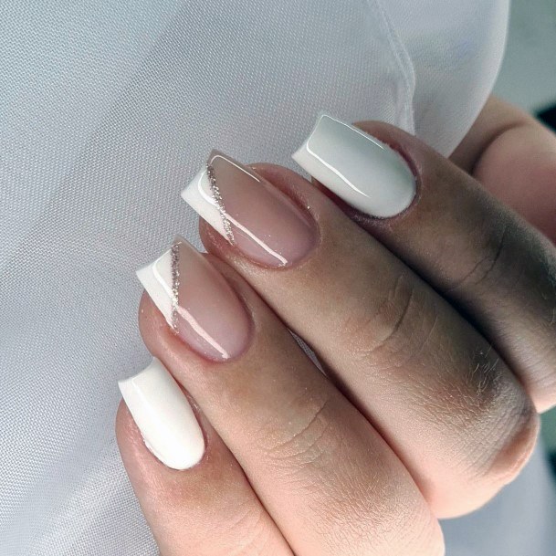 White Prom Female Nail Designs