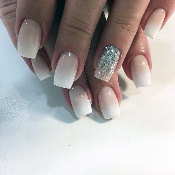 White Prom Womens Nails