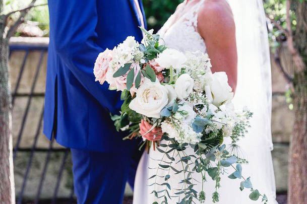 White Rose Flowers Bouquet Summer Wedding