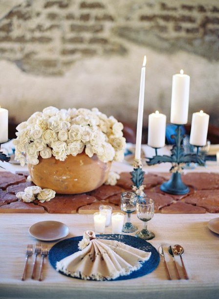 White Roses Mexican Wedding Decorations