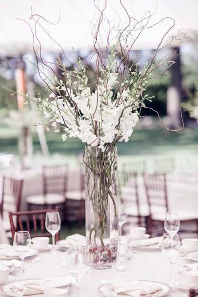 White Rustic Wedding Flowers