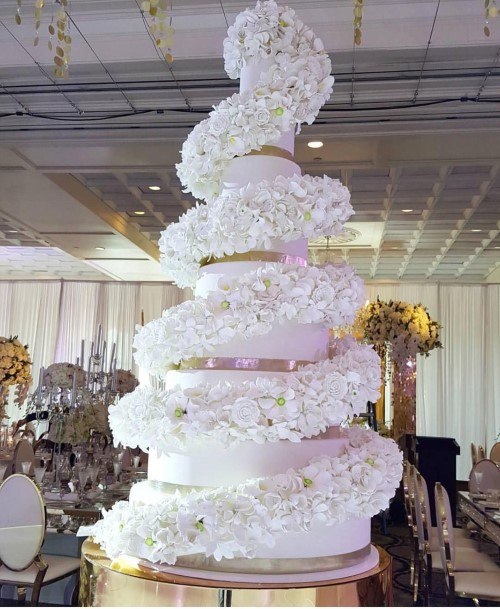 White Tallwedding Cake Ideas