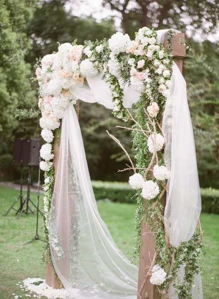 White Wedding Arch Ideas