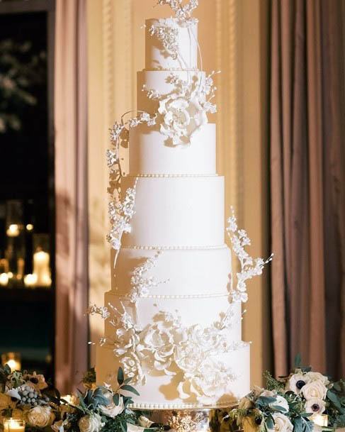 White Wedding Cake Flowers