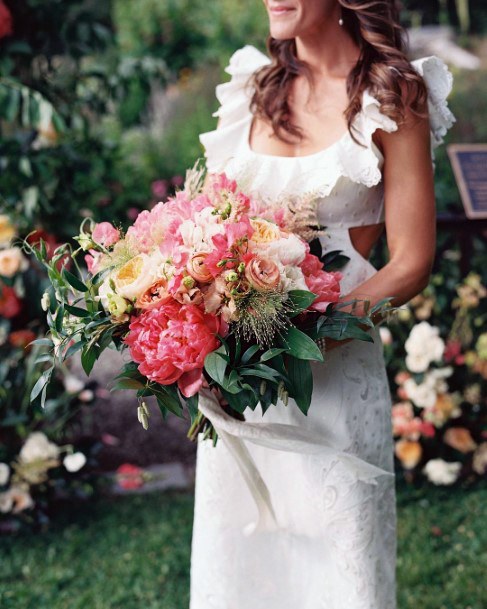 Wild June Wedding Orange Flowers