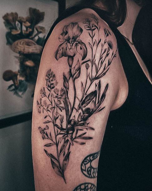 Wildflower Tattoo For Ladies