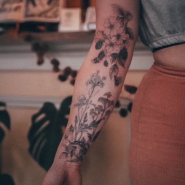 Top 100 Best Wildflower Tattoos For Women - Floral Design Ideas