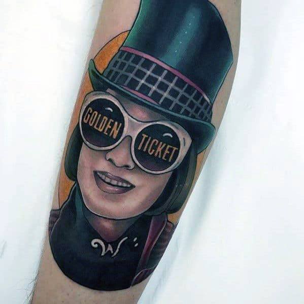 Willy Wonka Tattoo For Ladies