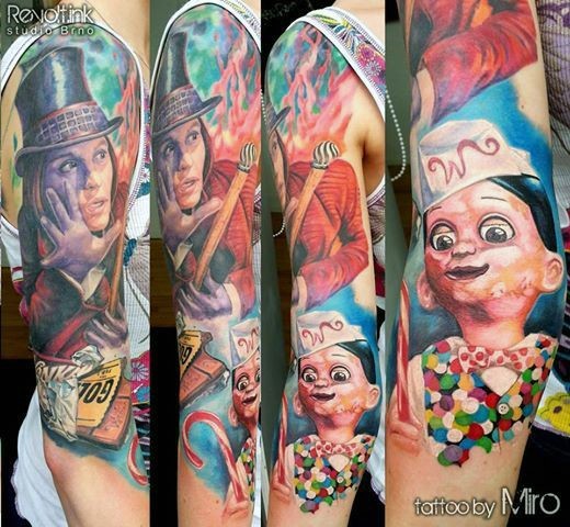 Willy Wonka Tattoos Feminine Ideas