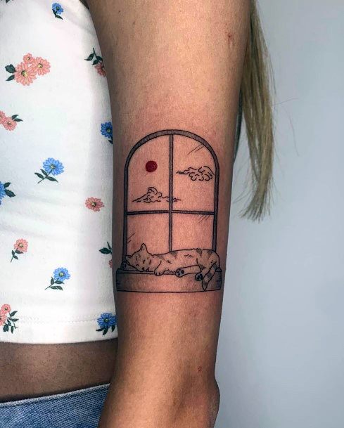 Window Girls Tattoo Ideas