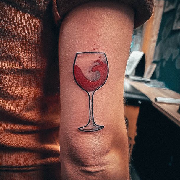 Wine Glass Womens Tattoos