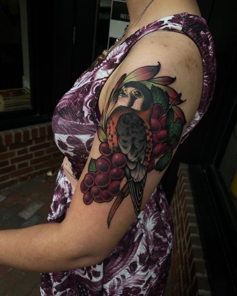 Wine Tattoo Designs For Girls