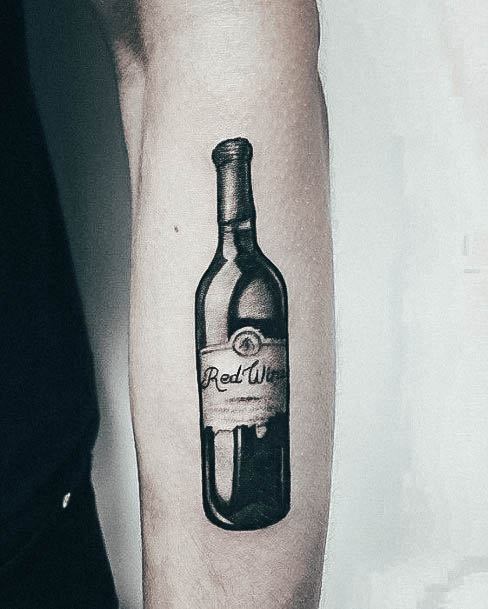 Wine Tattoo Ideas For Girls