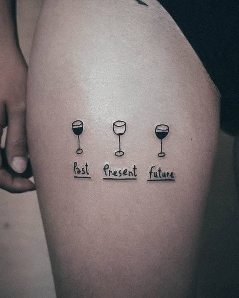 Wine Wine Tattoo Designs For Women