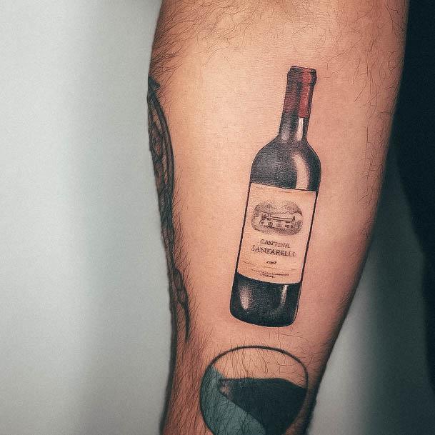 Wine Womens Tattoos Designs