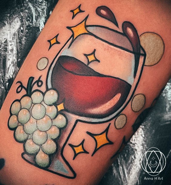 Wineic Womens Wine Tattoo Designs