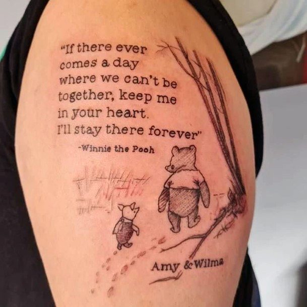 Winnie The Pooh Womens Tattoo Designs