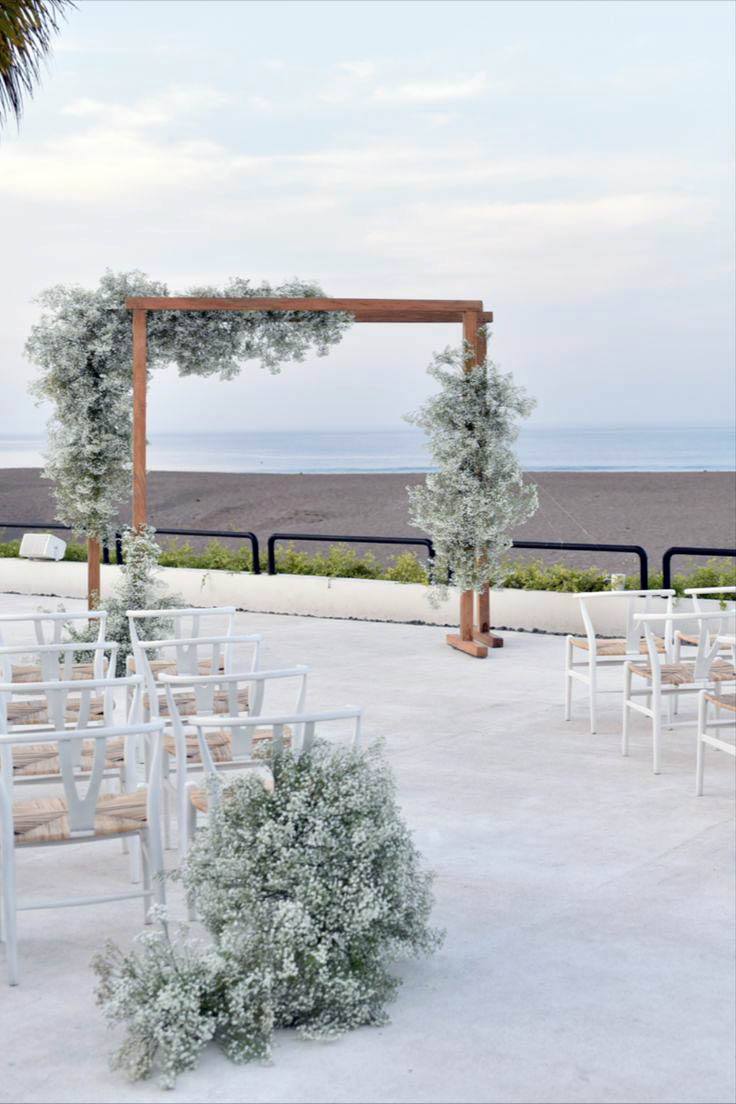 Winter Wedding Arch Flowers