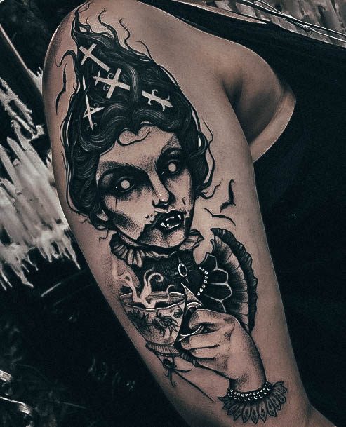 Witch Tattoo Designs For Girls