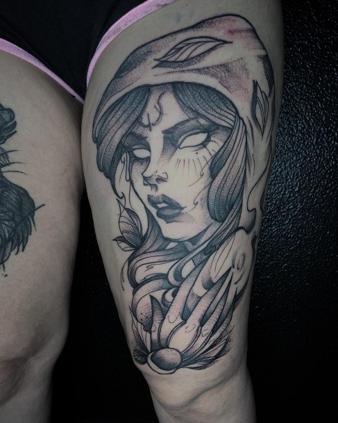 Witch Tattoo Ideas Designs For Girls