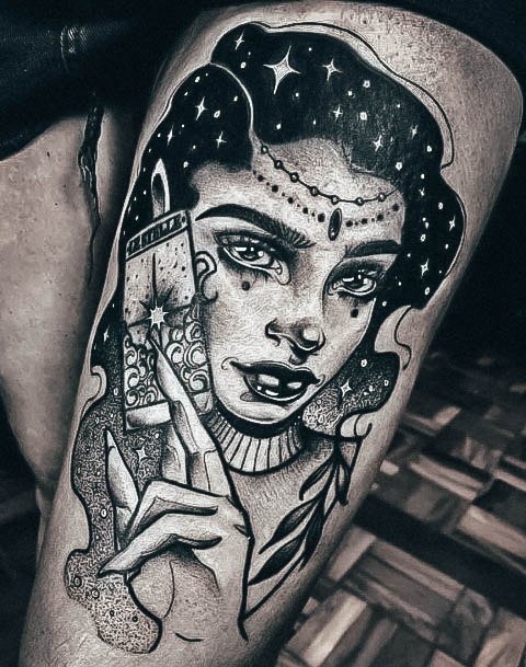 Witch Tattoos Feminine Ideas