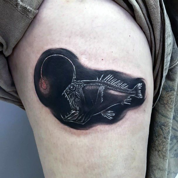 Woman With Anglerfish Tattoo