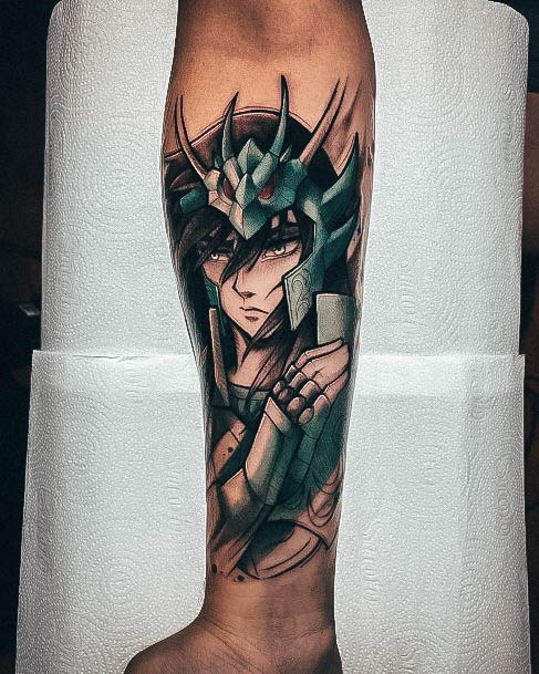 Woman With Anime Tattoo