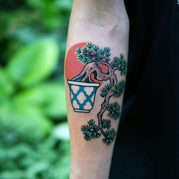 Woman With Bonsai Tattoo