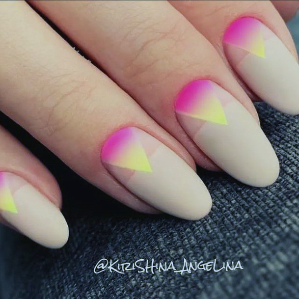 Woman With Bright Summer Nail