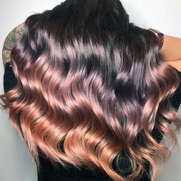 Woman With Brown Ombre Hairstyles