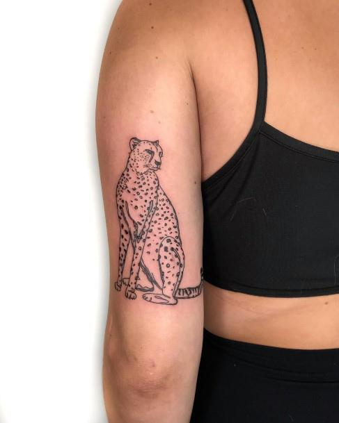 Woman With Cheetah Tattoo