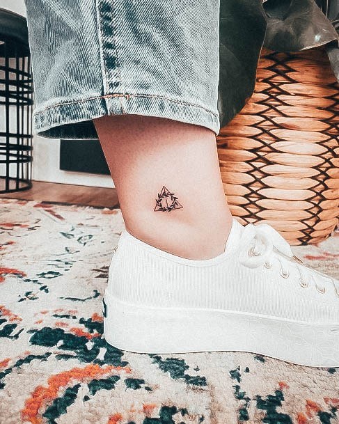 Woman With Deathly Hallows Tattoo