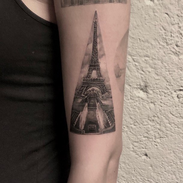 Woman With Eiffel Tower Tattoo