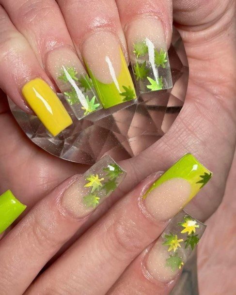 Woman With Fabulous 420 Nail Design