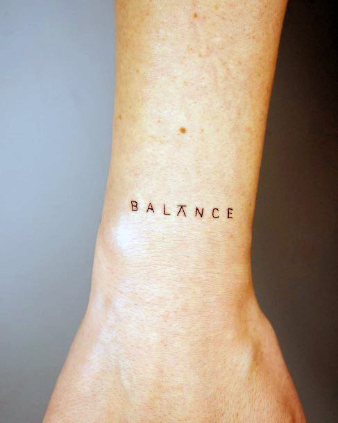 Woman With Fabulous Balance Tattoo Design