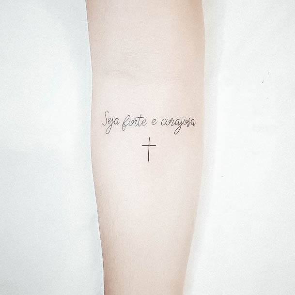 Woman With Fabulous Bible Tattoo Design