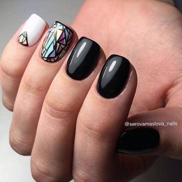 Top 100 Best Nails For Black Dress Women's Sleek Fingernail Ideas