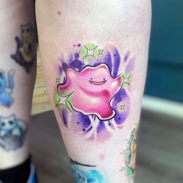 Woman With Fabulous Ditto Tattoo Design