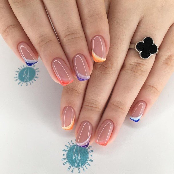 Woman With Fabulous Festival Nail Design