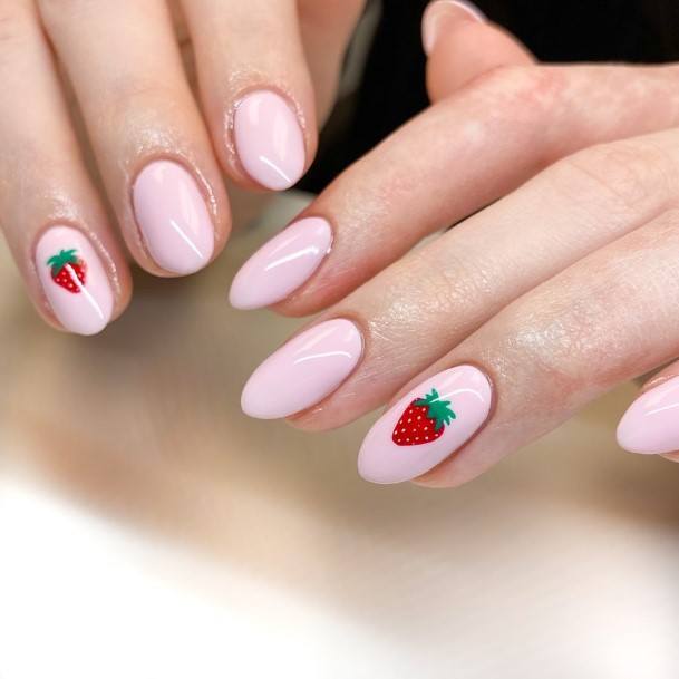 Woman With Fabulous Fruit Nail Design