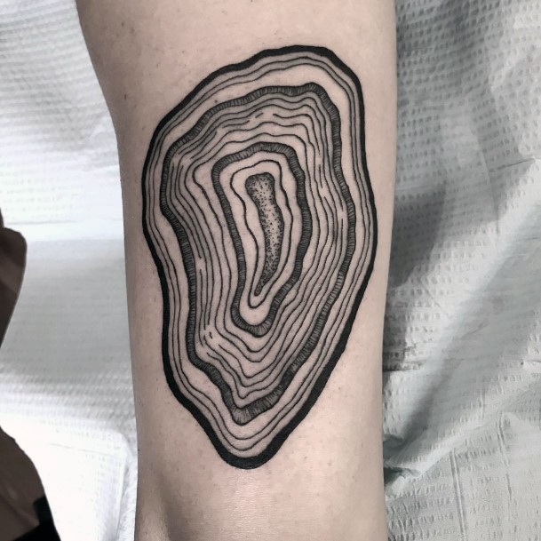 Woman With Fabulous Geode Tattoo Design