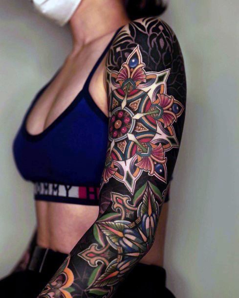 Woman With Fabulous Good Tattoo Design