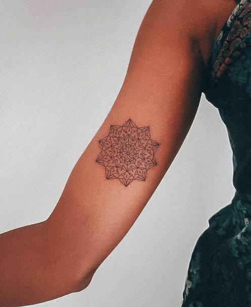 Woman With Fabulous Inner Arm Tattoo Design