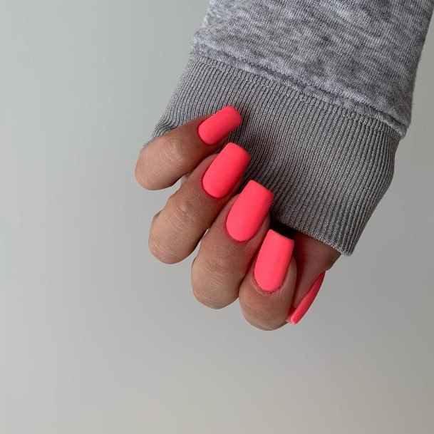 Woman With Fabulous Matte Nail Design