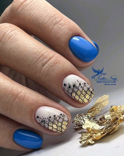 Woman With Fabulous Milky White Nail Design