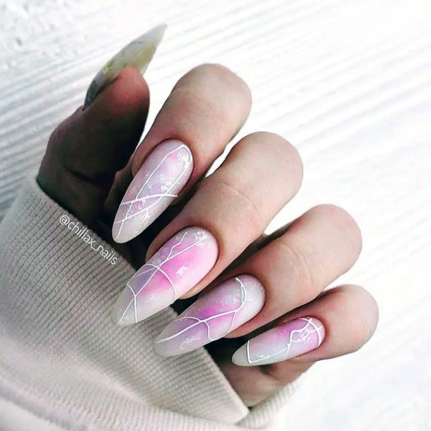 Woman With Fabulous Pink Summer Nail Design