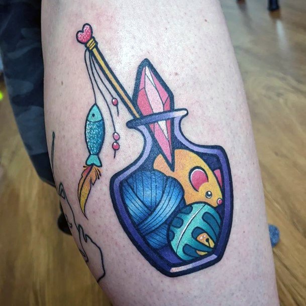 Woman With Fabulous Potion Tattoo Design
