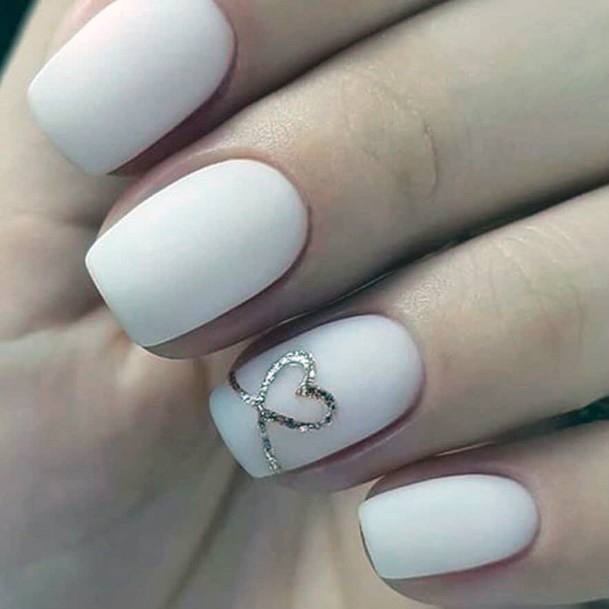 Woman With Fabulous Rose Gold Nail Design